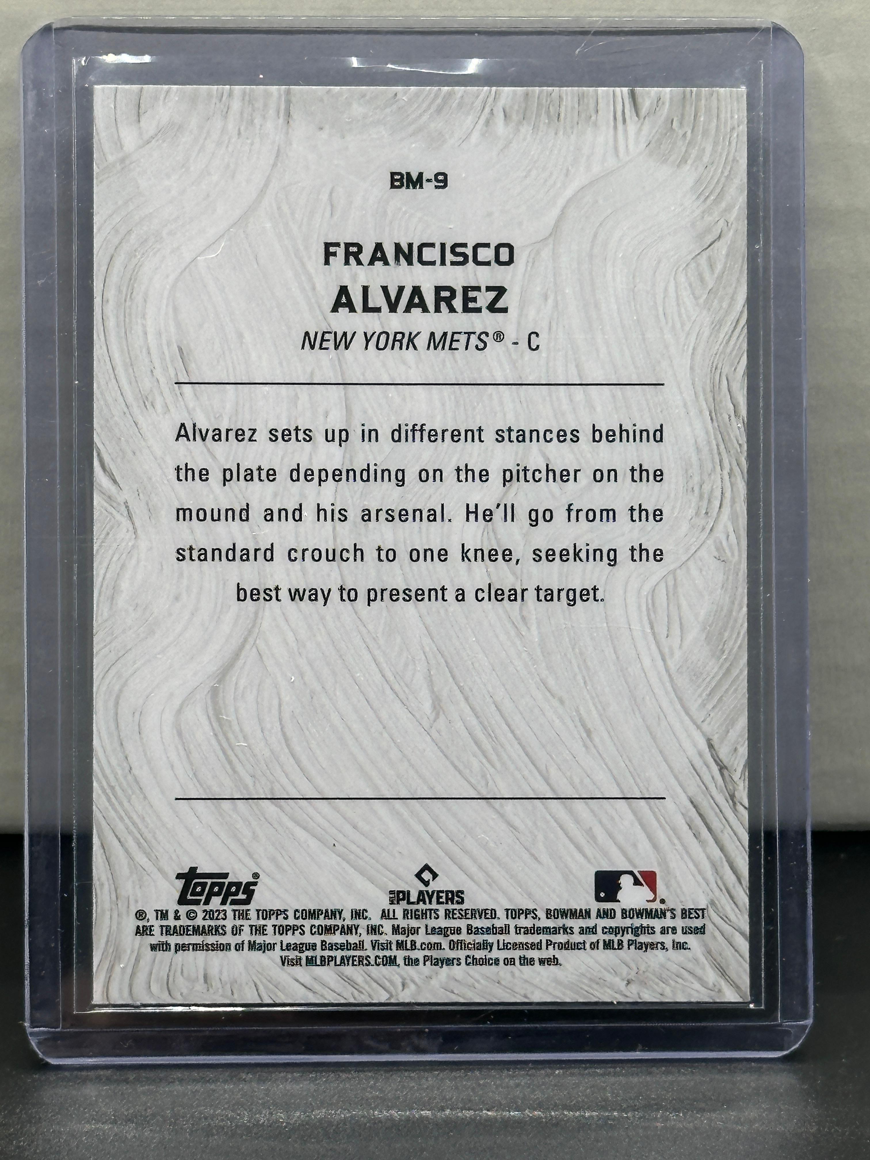 Francisco Alvarez 2023 Bowman's Best Masterpieces RC Rookie Refractor Insert #BM-9