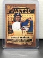 Ronald Acuna Jr. 2021 Topps Big League Wanted Insert #WT-3