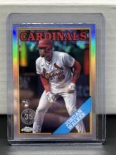 Jordan Walker 2023 Topps Chrome 1988 Design Refractor Rookie RC #88CU-19