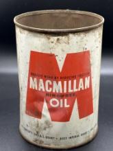 MacMillan Ring Free Oil Can 1 Quart Empty