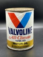 Valvoline All-Climate Motor Oil Can 1 Quart Full Can