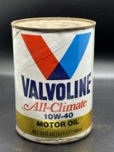 Valvoline All-Climate Motor Oil Can 1 Quart Full Can