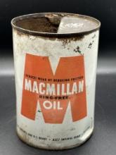 MacMillan Ring Free Oil Can 1 Quart Empty