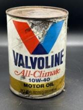 Valvoline All-Climate Motor Oil Can 1 Quart Full Can