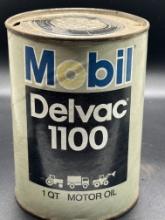 Mobile Delvac 1100 Motor Oil 1 Quart Empty Can