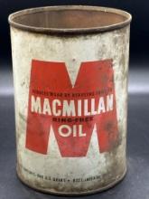 MacMillan Ring Free Oil Can 1 Quart Empty