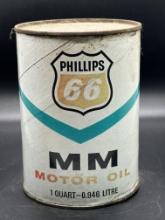 Phillips 66 MM Motor Oil 1 Quart Empty Can