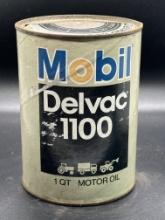 Mobile Delvac 1100 Motor Oil 1 Quart Empty Can