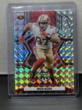 Nick Bosa 2022 Panini Mosaic Silver Mosaic Prizm Parallel #180