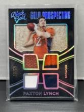 Paxton Lynch 2016 Panini Black Gold Prospecting Quad Relic (#29/50) Rookie RC Insert #GQ8