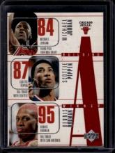 Michael Jordan Scottie Pippen Dennis Rodman 1996 Upper Deck Building a Winner #139