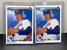 Nolan Ryan 1990 Upper Deck Lot of 2