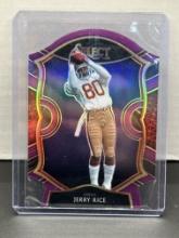 Jerry Rice 2020 Panini Select Purple Prizm Concourse Level Die Cut #20