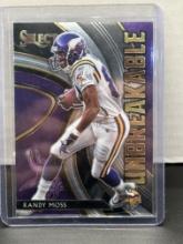 Randy Moss 2020 Panini Select Unbreakable Insert #U9