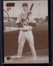 Brett Baty 2023 Topps Stadium Club Orange Sepia Rookie RC Parallel #137