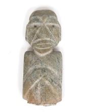 Pre-Columbian Mezcala Greenstone Figure, 800-200 BCE