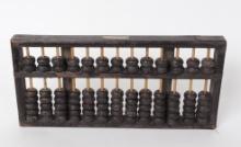 Old Chinese Carved Wood Abacus
