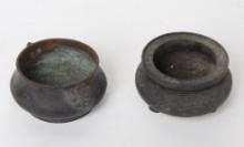 Pair Chinese Archaistic Bronze Bowls