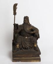 Chinese Metal Statue of Guan Yu