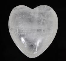 Large Crystal Quartz Heart