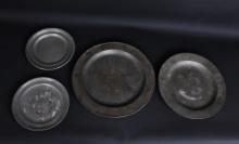 Continental Pewter Chargers, 18th C. and Later