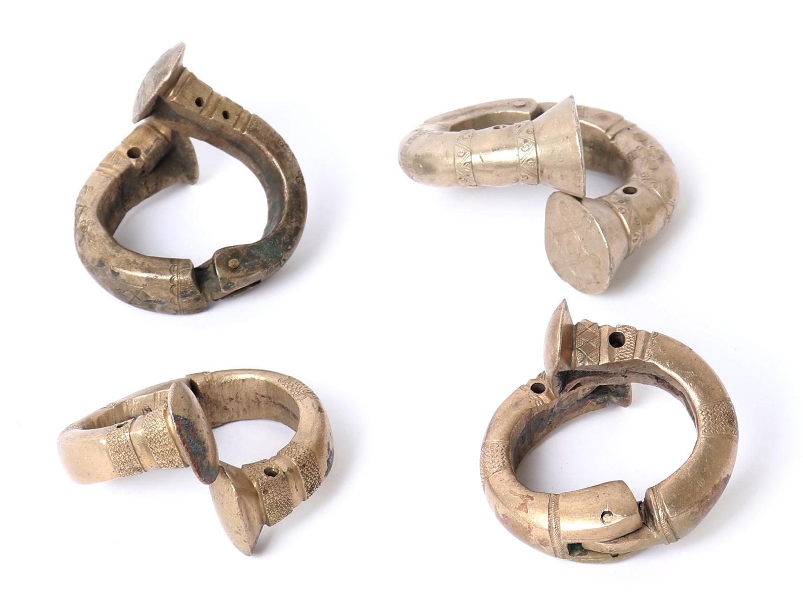 Tuareg Brass Currency Bracelets, 20th C.