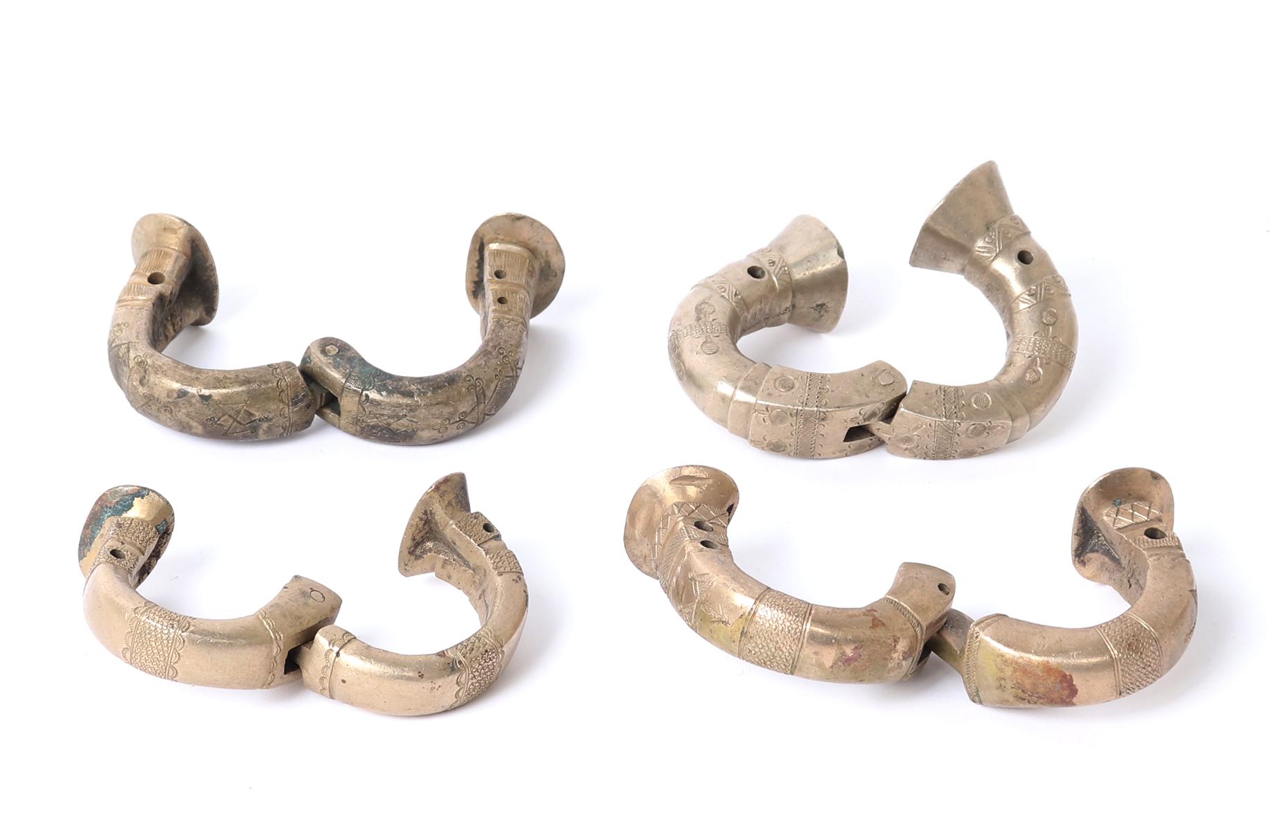 Tuareg Brass Currency Bracelets, 20th C.