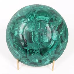 Gilt Gold Framed Malachite Bowl