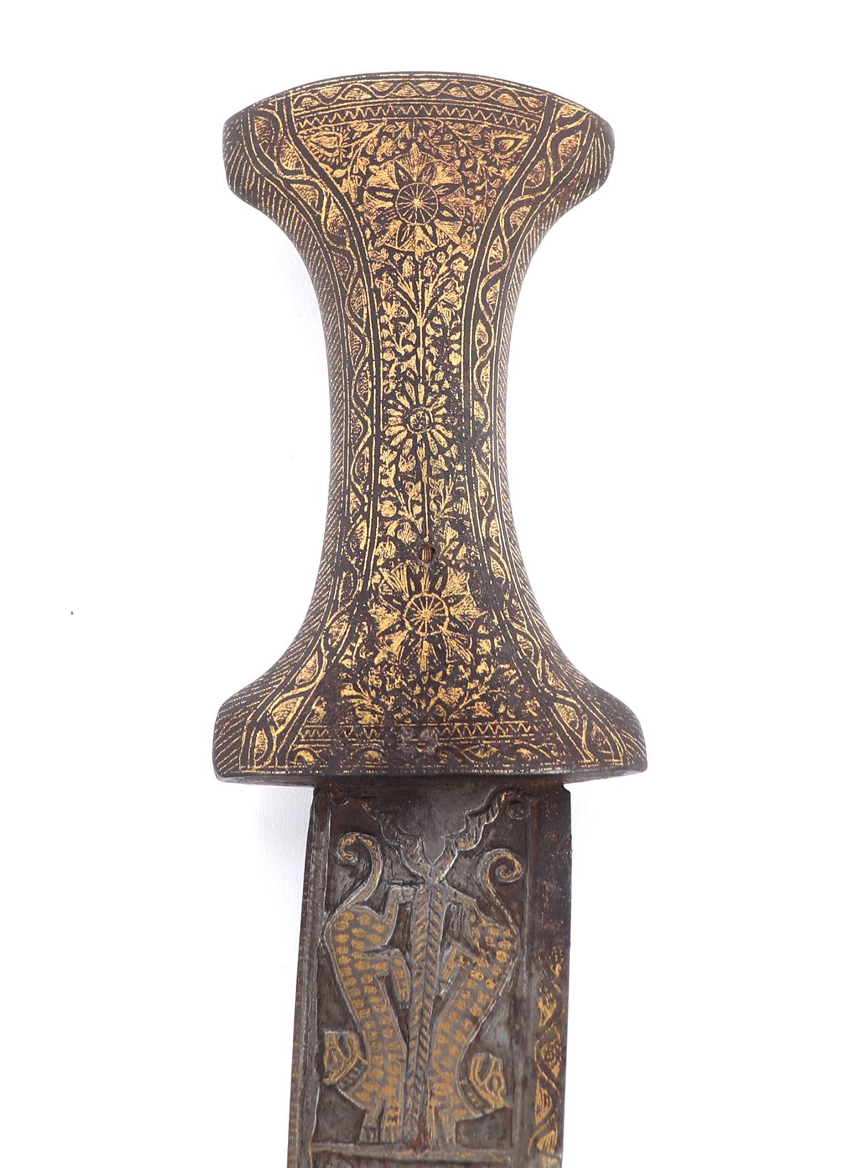 Koftgari Inlaid Indo-Persian Dagger