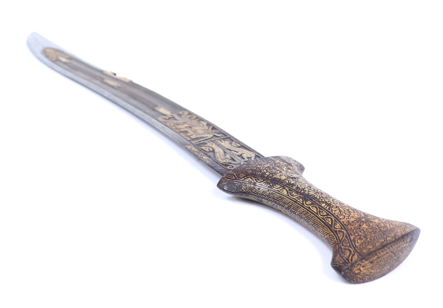 Koftgari Inlaid Indo-Persian Dagger