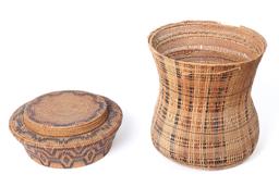 Nesting Rattan and Bamboo Baskets