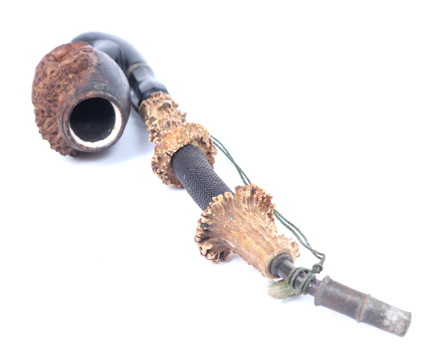 Black Forest Tabacco Hunting Scene Smoking Pipe