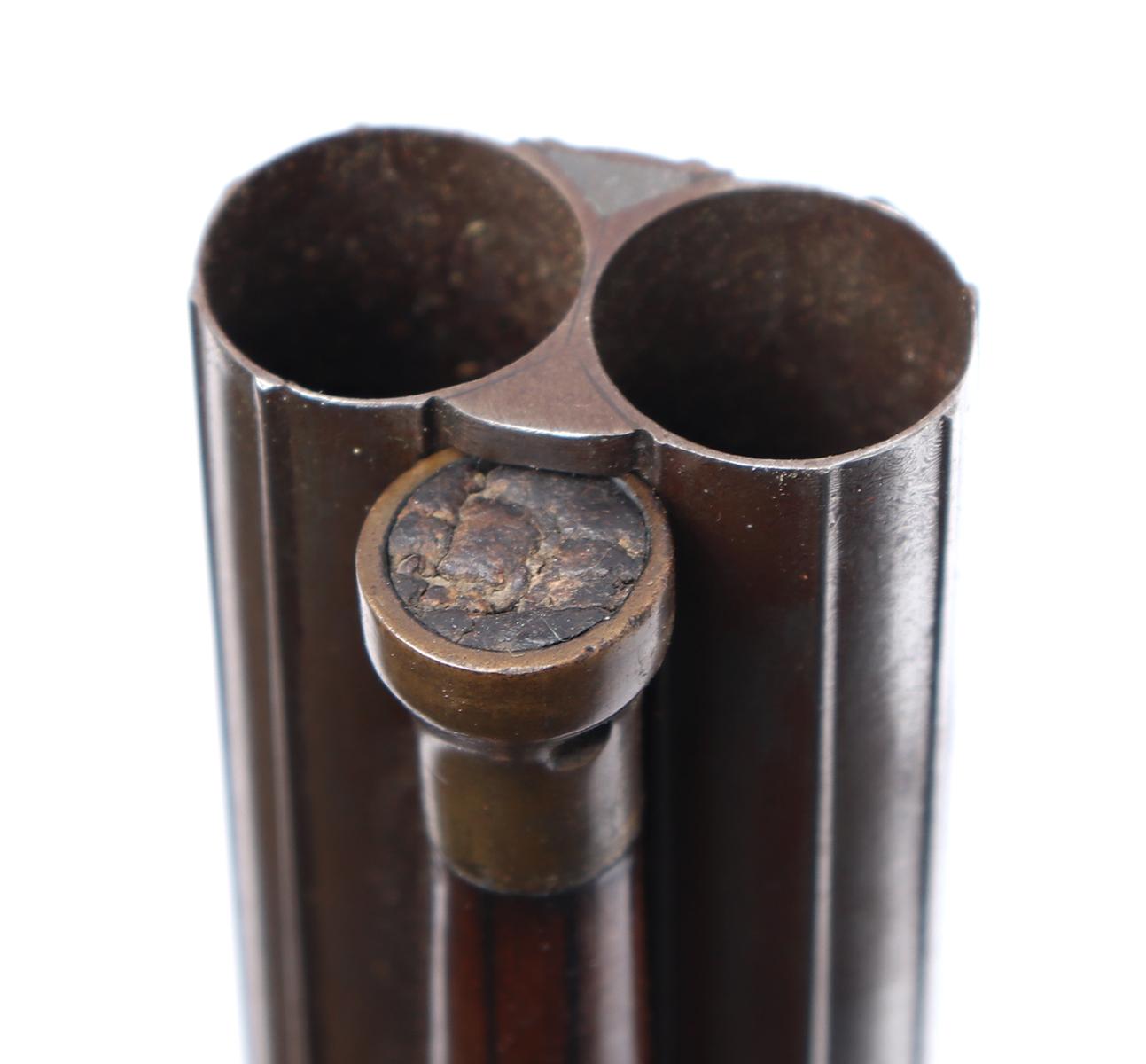 Fine French Percussion Double Barrel Cased Gun, by J. Streels