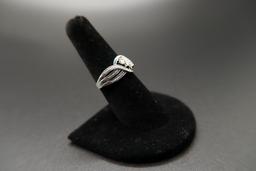 Sterling Silver Diamond Simulant Ring