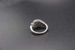 Sterling Silver Diamond Simulant Ring