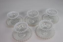 Fenton Dessert Cups with Plates