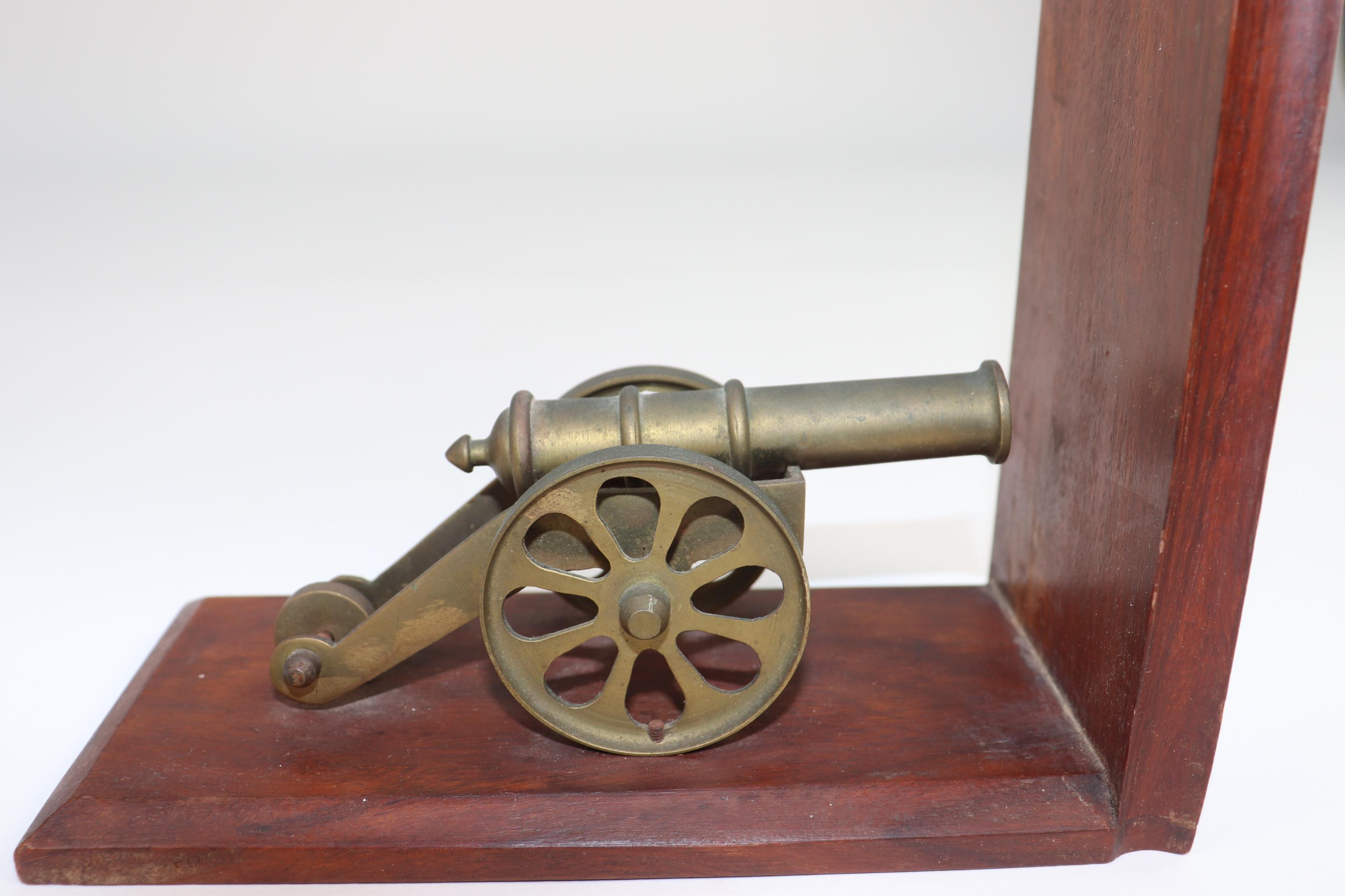 Vintage Brass Cannon Bookends