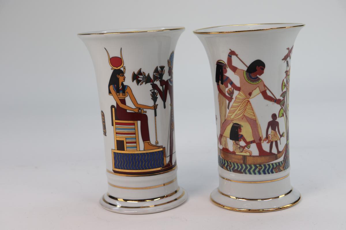 Vintage Egyptian Vases By Sheeni