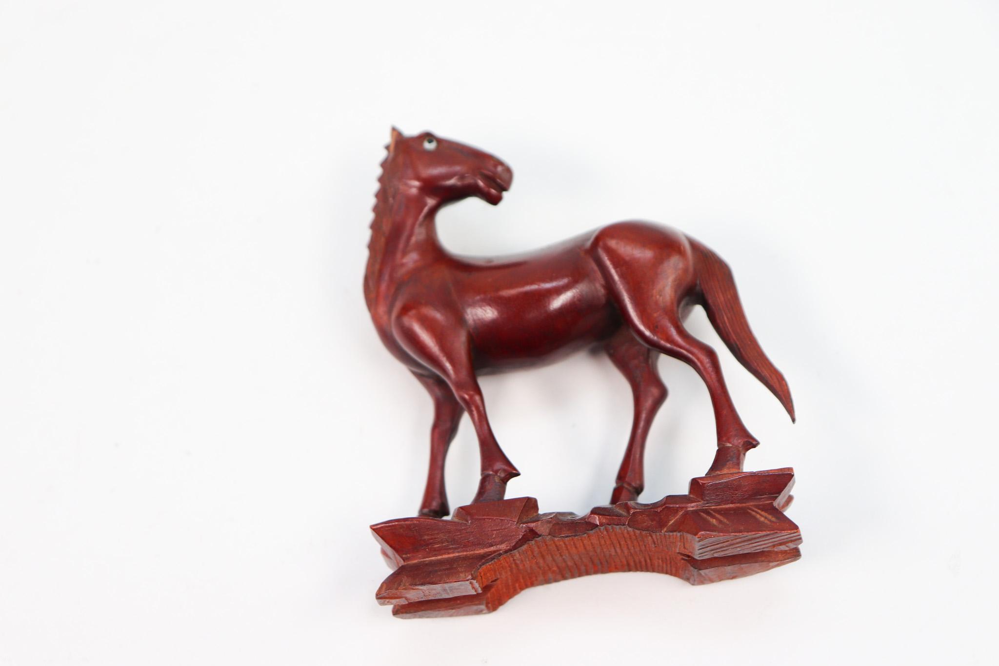 Vintage Hand Carved Horses