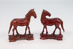 Vintage Hand Carved Horses