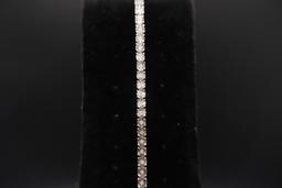 .30 CTW Blue Velvet Diamond Buckle Bracelet