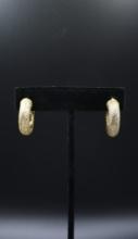 Yellow Gold Moda Massimo Earrings