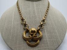 Vintage 1920's-1930's Necklace, 16.5", Triple Rings