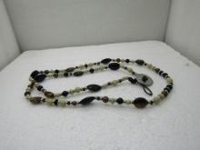 Vintage Chaps Tiger's Eye Beaded Necklace, 36", Mixed Stones