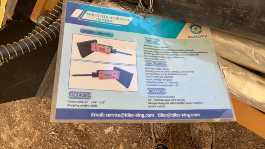 New Agrotk Hydraulic Hammer 680