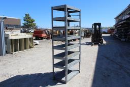 Grey Metal Shelving