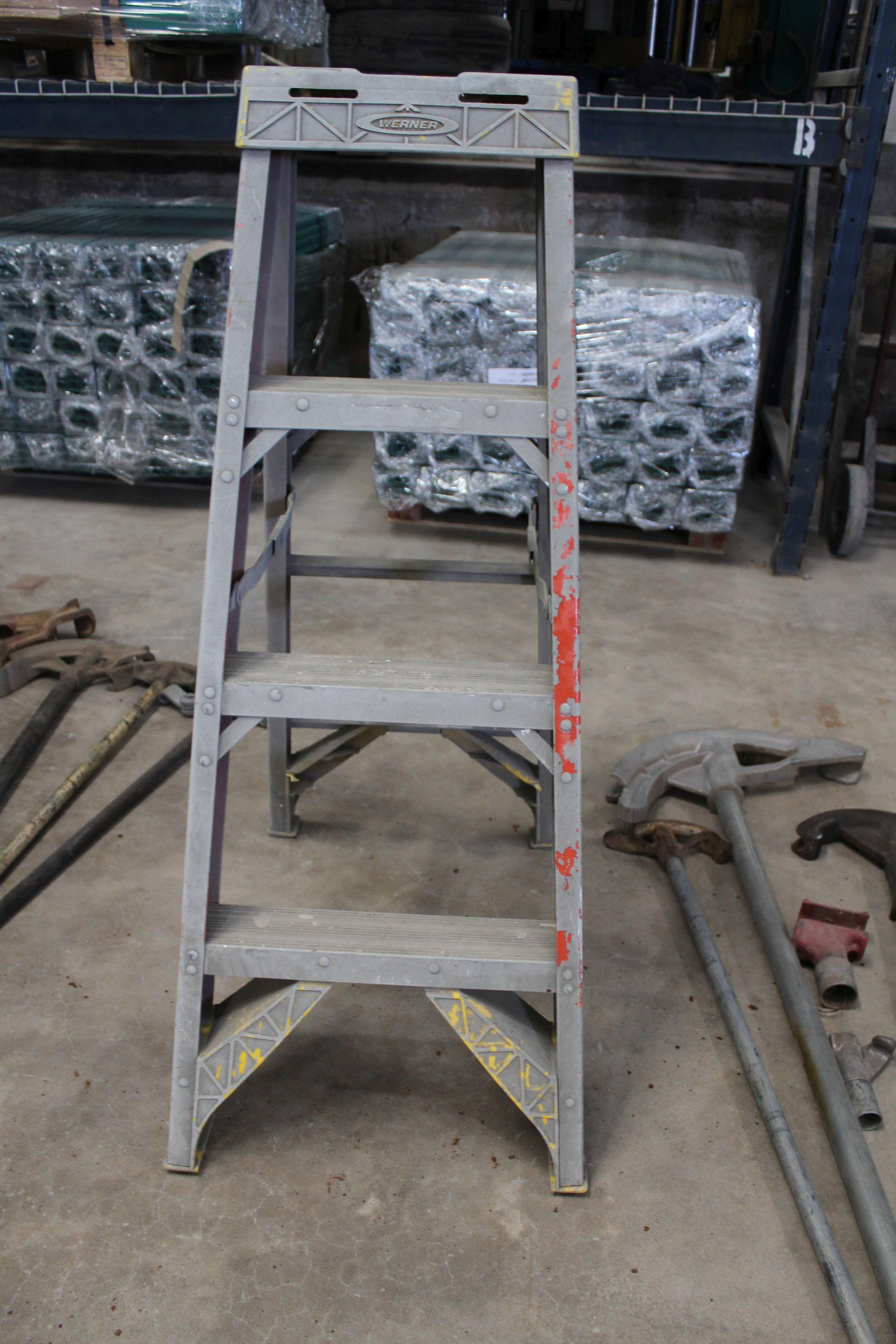 Ladder and Assorted Hand Tools
