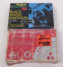 Two full boxes of 12 gauge Magnum shotgun shells