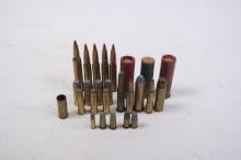 Lot of 25 assorted shells and cartridges