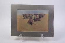Unframed, but matted Frederick Remington Native American print